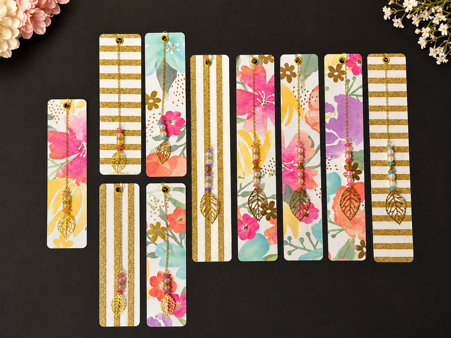 Golden Garden Laminated Bookmark - 8" Double-Sided