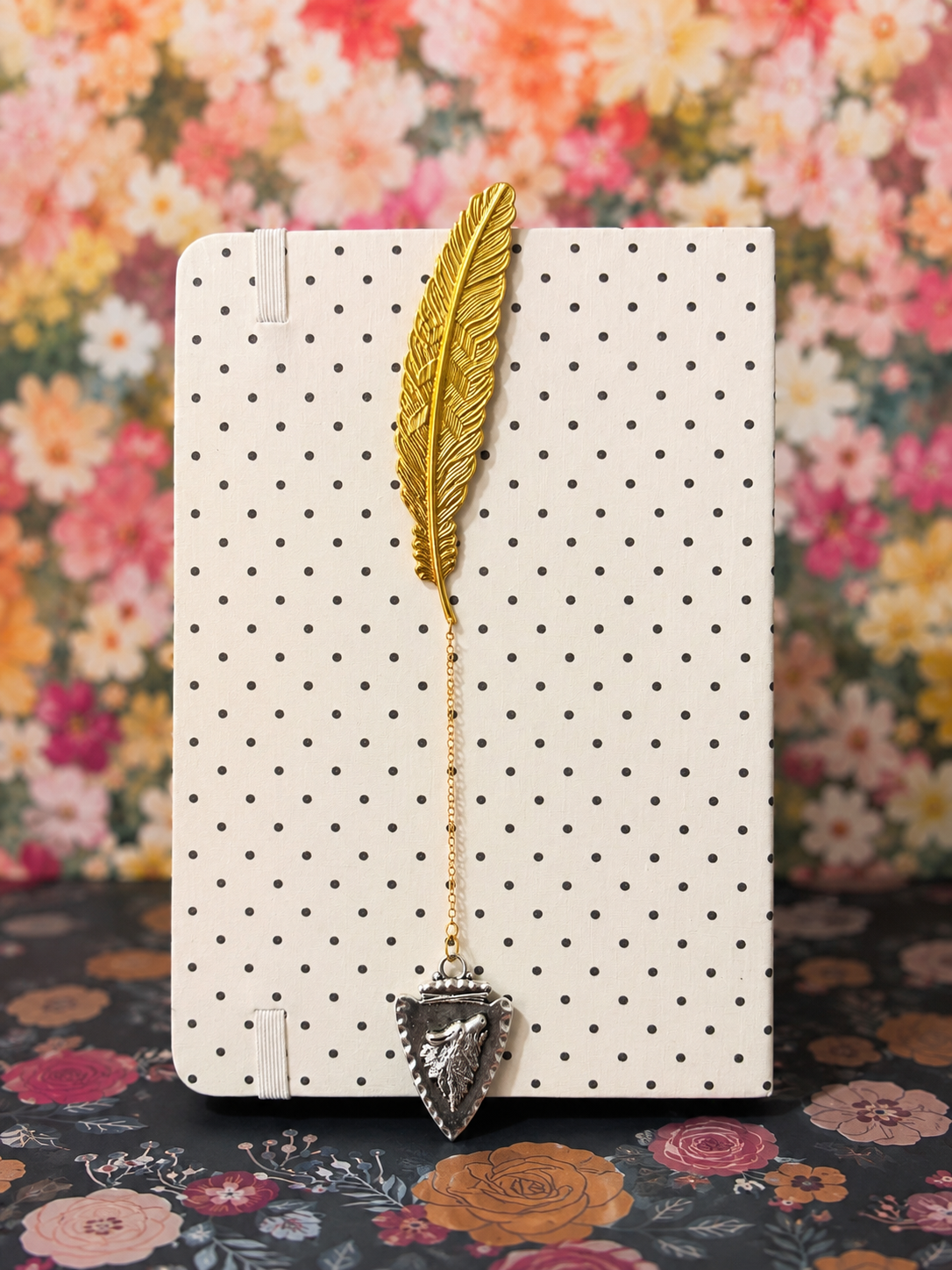 Arrow of the Wild Metal Feather Bookmark - 4.5"