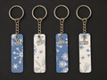 Winter Frost "2026" Mini Bookmark Keychain - 2.5" Double-Sided Laminated Keepsake