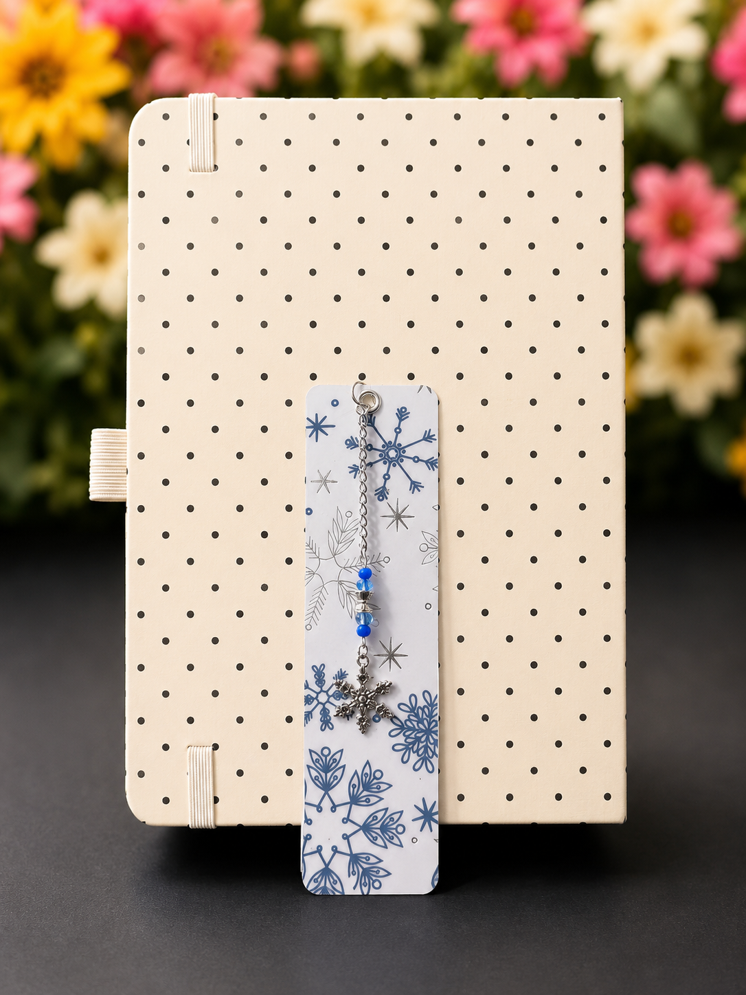 Winter Frost Snowflake Laminated Bookmark - 5.5" Double-Sided