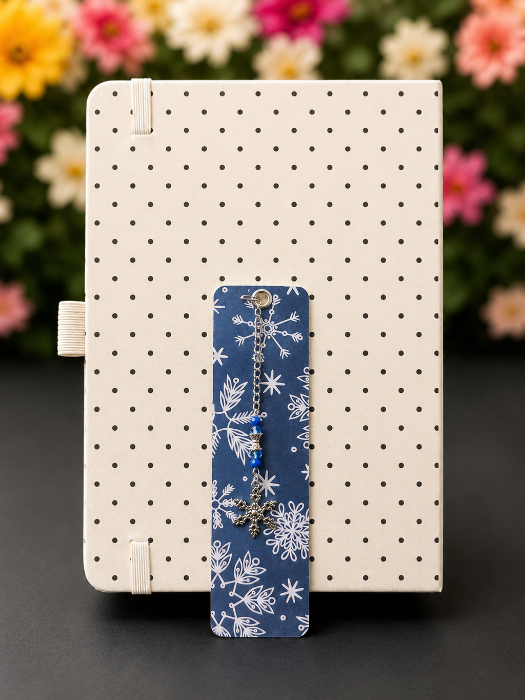 Winter Frost Snowflake Laminated Bookmark - 5.5" Double-Sided