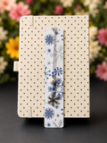 Winter Frost Snowflake Laminated Bookmark - 8" Double-Sided