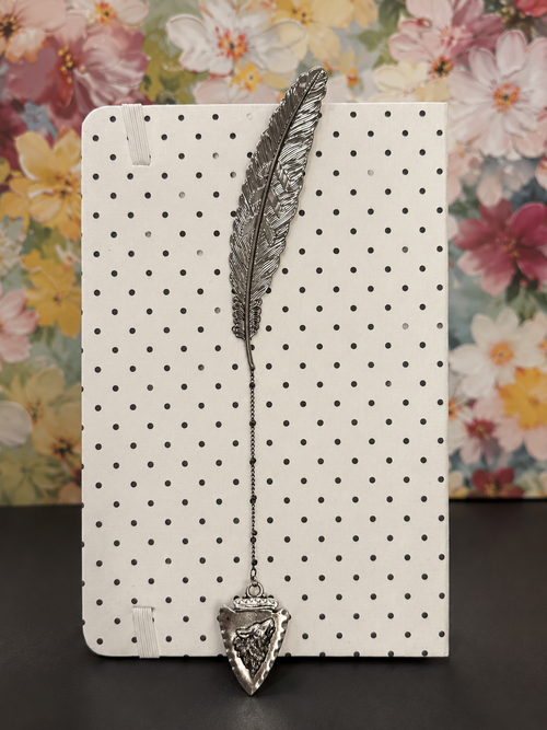 Arrow of the Wild Metal Feather Bookmark - 4.5"