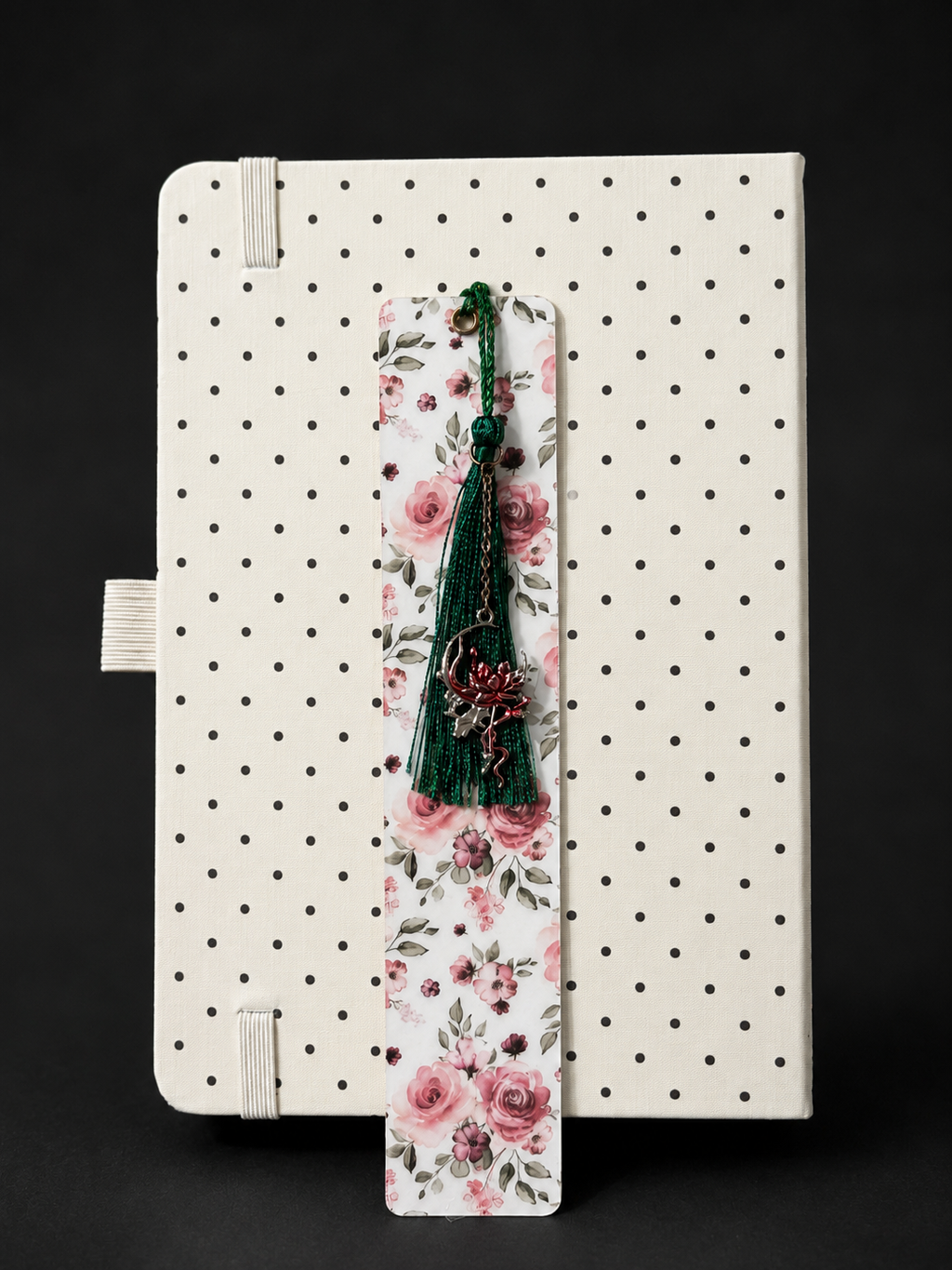 Whispering Roses Laminated Bookmark - 8” Double-Sided