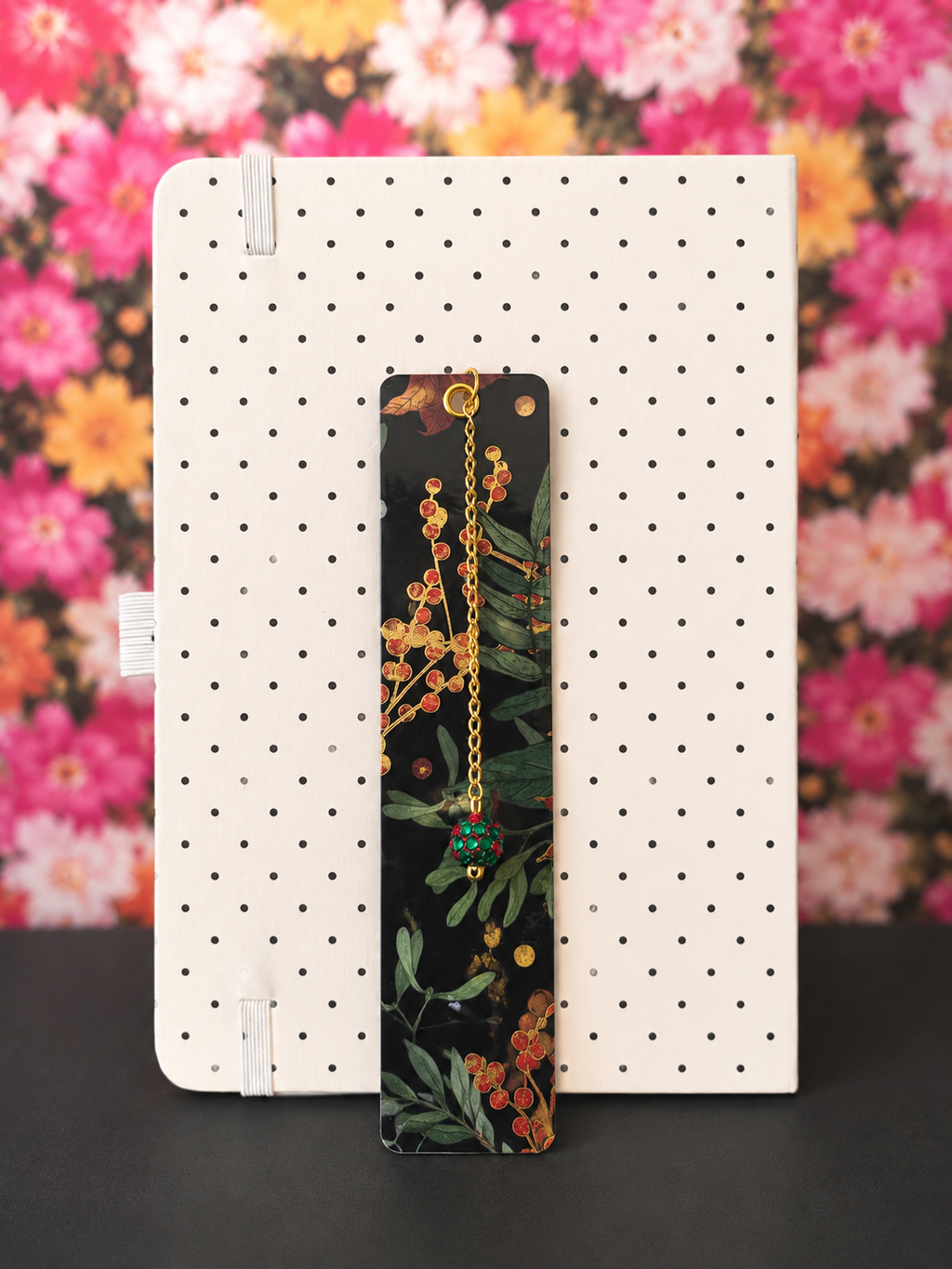 Holiday Hearth Laminated Bookmark - 5.5" Double-Sided
