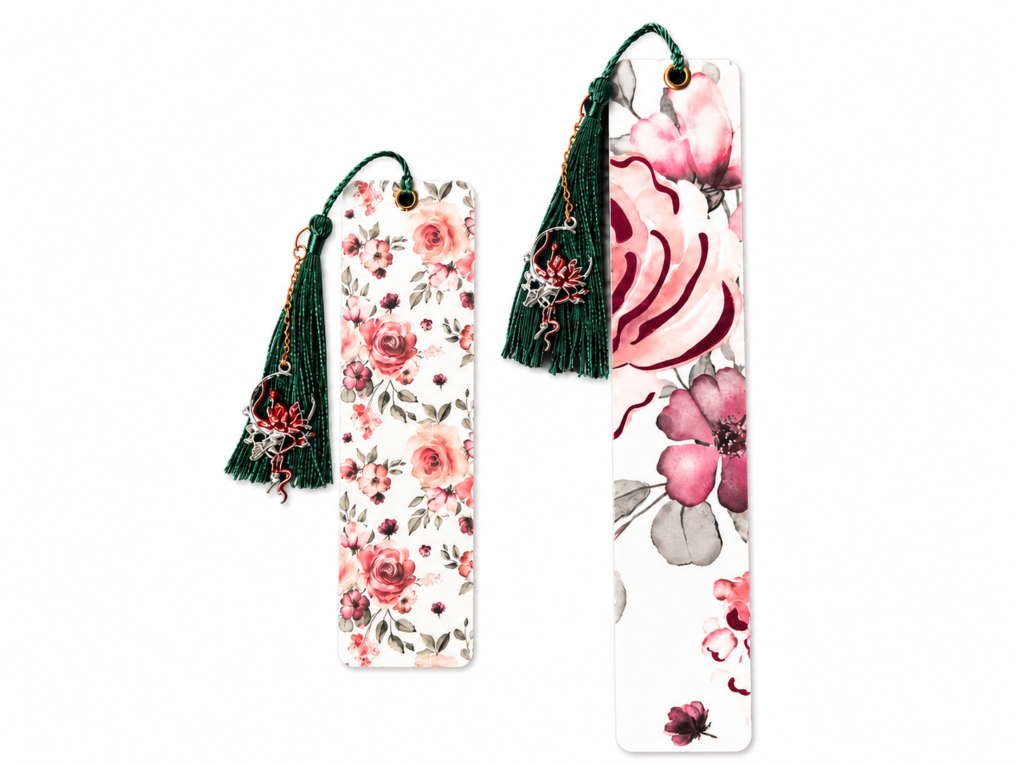Whispering Roses Laminated Bookmark Collection - 5.5” Double-Sided