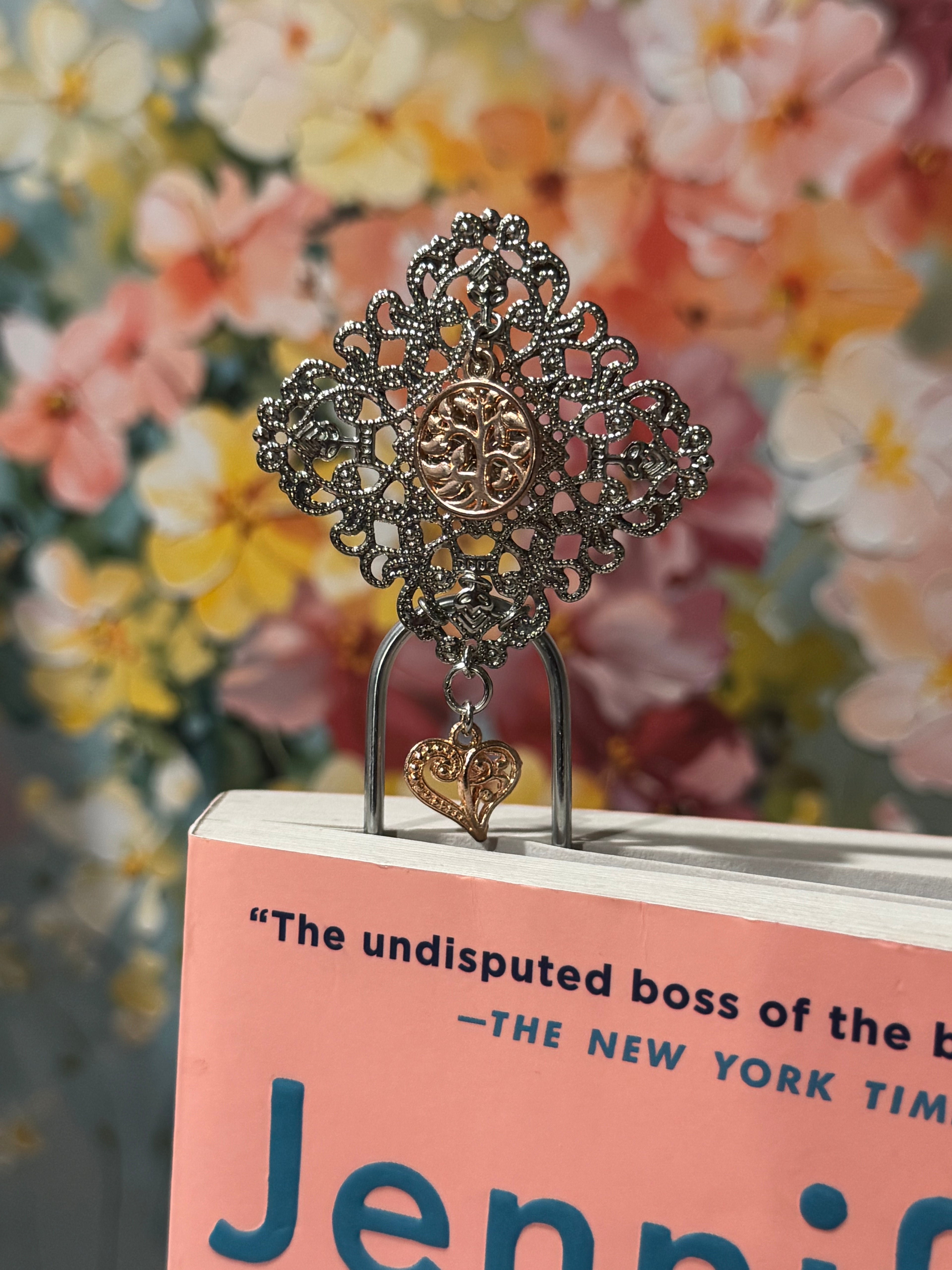 Roots of Love Filigree Paperclip Bookmark - 4"