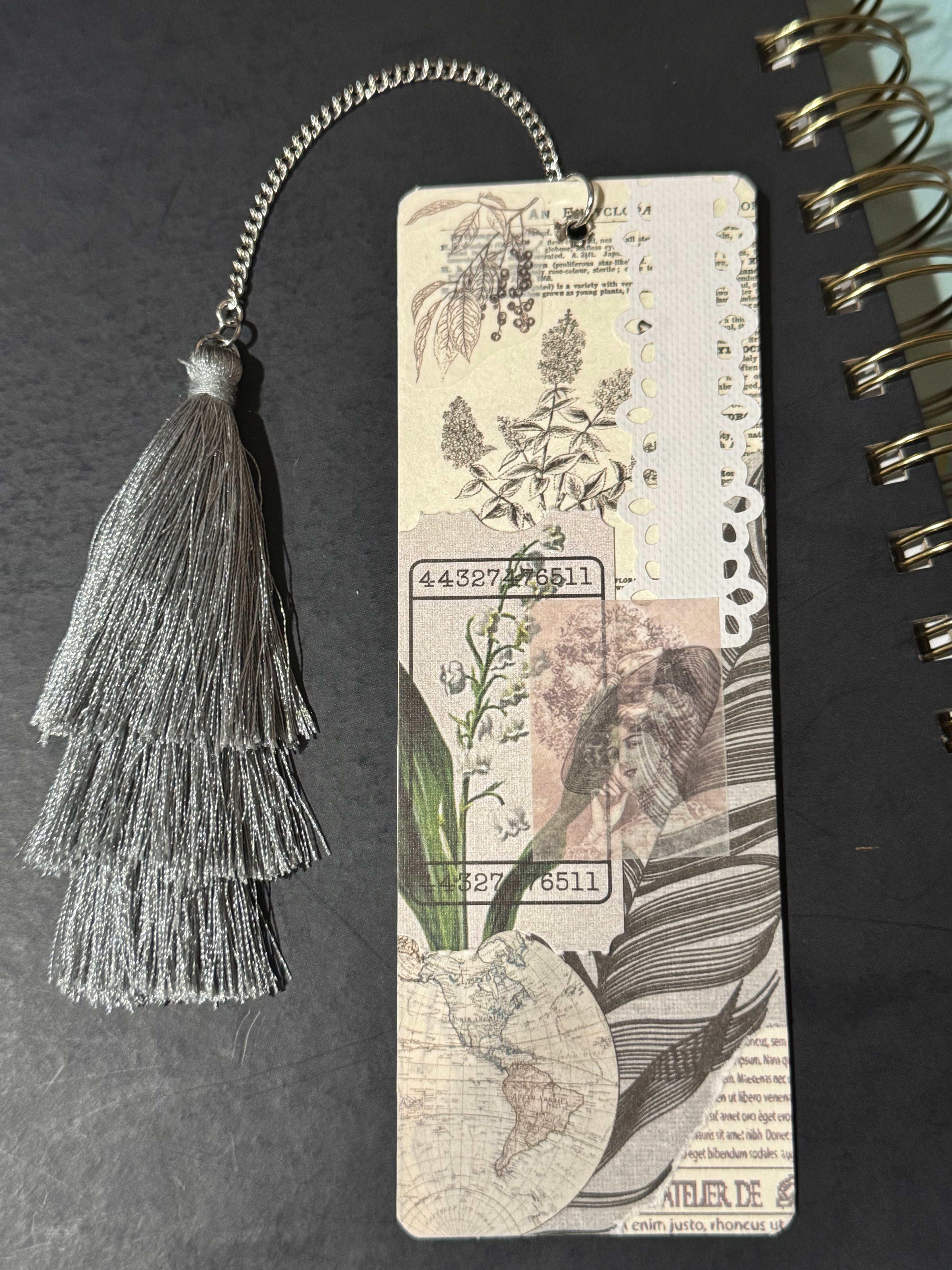 Silver Sage Ephemera Bookmark - 5.5" Double-Sided