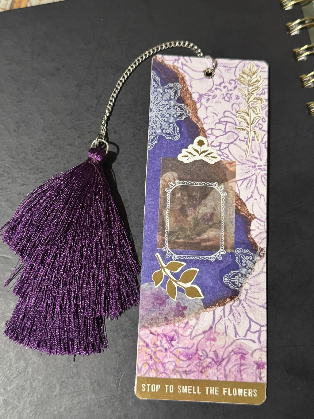 Lavender Bloom Ephemera Bookmark - 5.5" Double-Sided