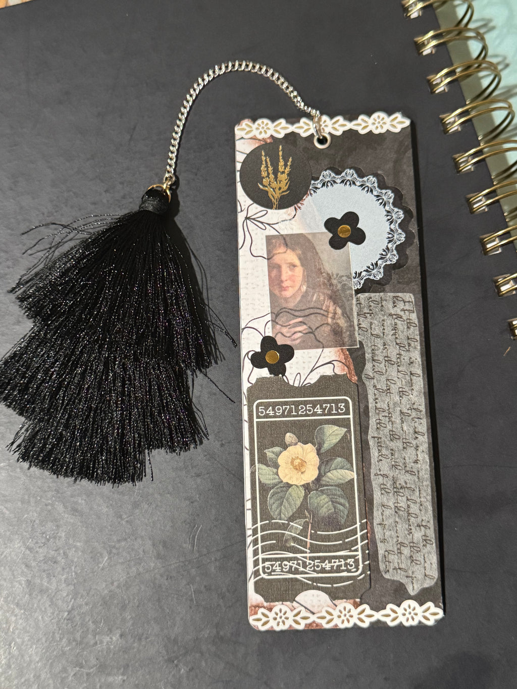 Midnight Manor Ephemera Bookmark - 5.5" Double-Sided