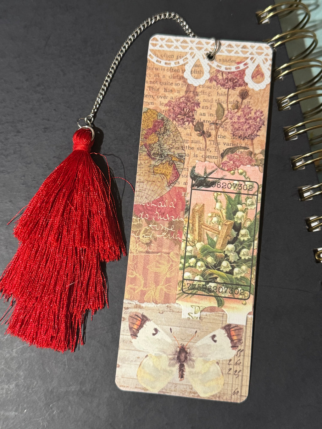 Vintage Romance Ephemera Bookmark - 5.5" Double-Sided