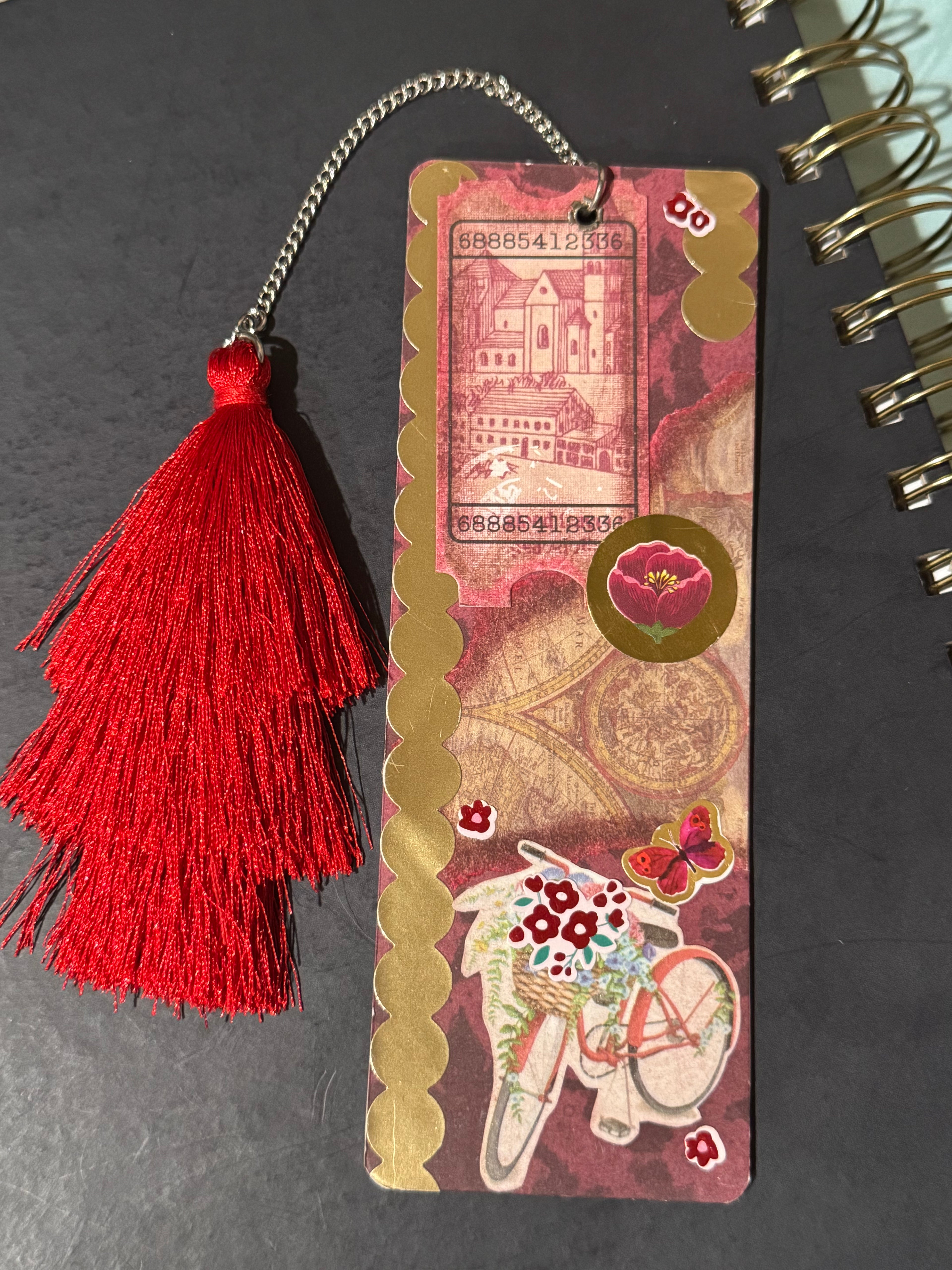 Vintage Romance Ephemera Bookmark - 5.5" Double-Sided