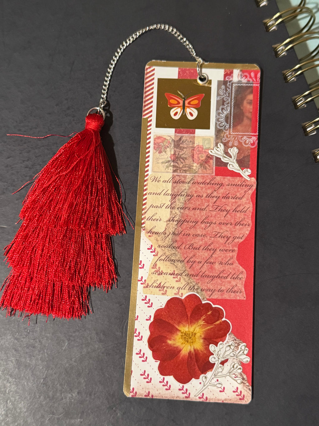 Vintage Romance Ephemera Bookmark - 5.5" Double-Sided