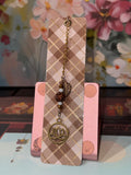 Lotus Charm Laminated Bookmark - 5.5" Double-Sided