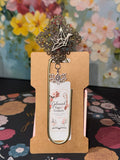 Asian-Inspired Bronze Filigree Paperclip Bookmark - 4"