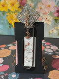 Celestial Moon Silver Filigree Paperclip Bookmark - 4"